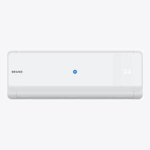 BTU 115V Window-Mounted Air Conditioner with Remote Control White